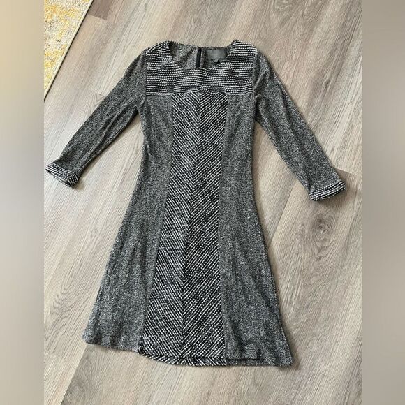 Sunday in Brooklyn size S knit tweed cotton blend dress preppy academia - Picture 2 of 9